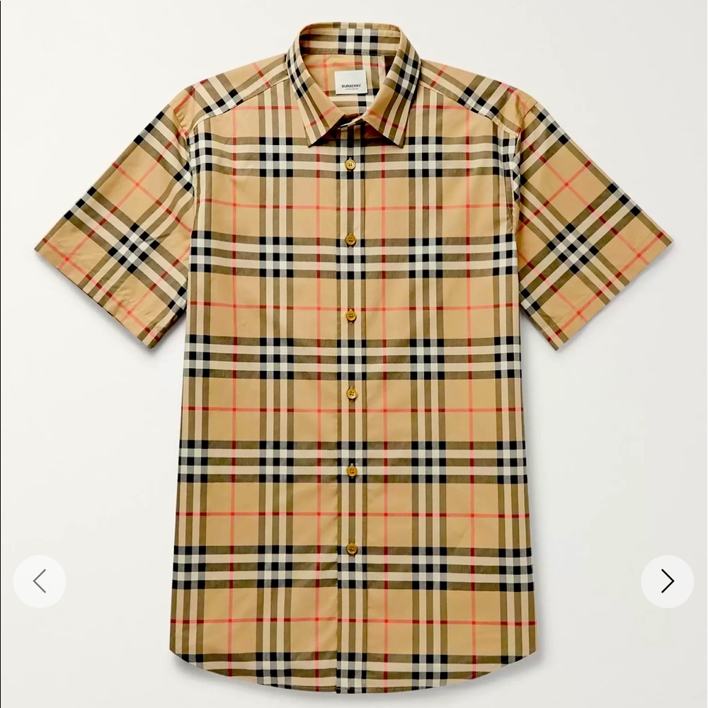 Boys Burberry vintage check print shirt size 14